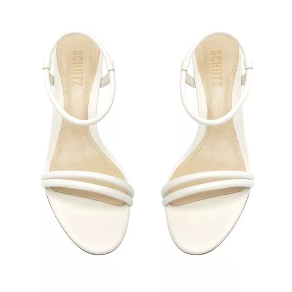 Schutz | Gimenez Mid Leather Sandal - Picture 3 of 11